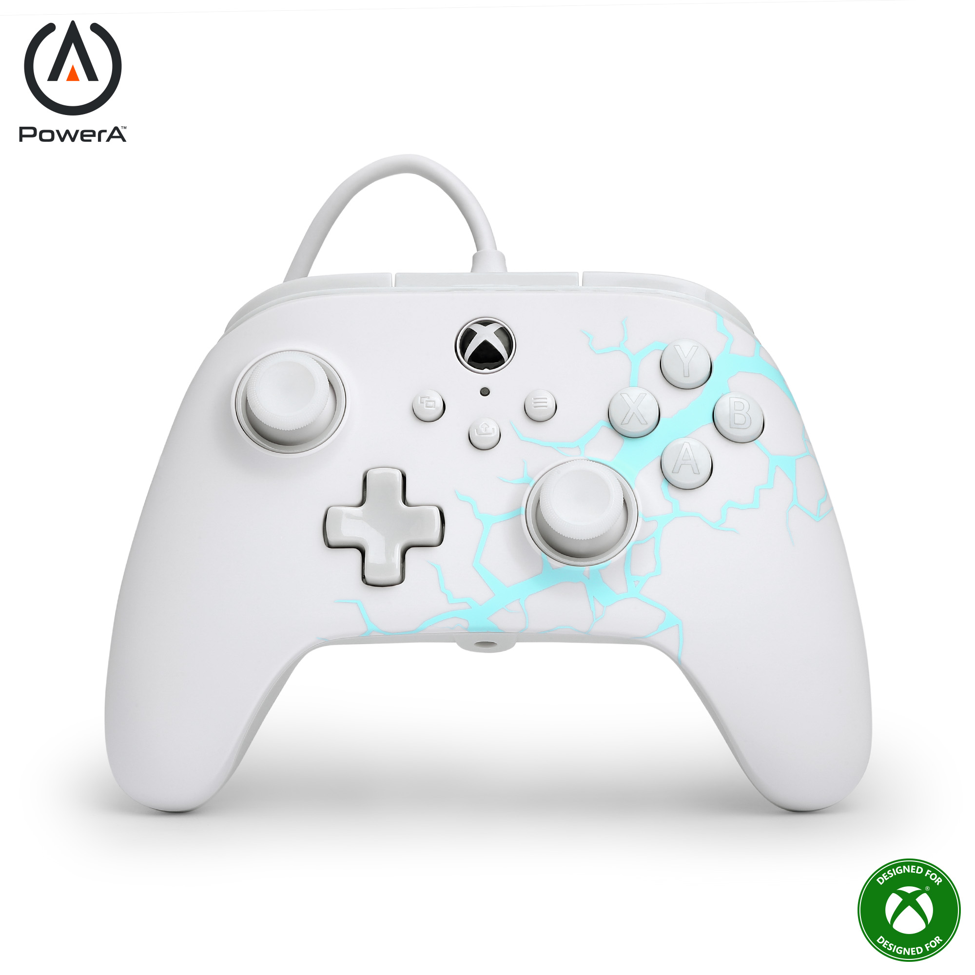 PowerA - Advantage Wired Controller For Xbox Series X/S Arctic Ice (WHITE)